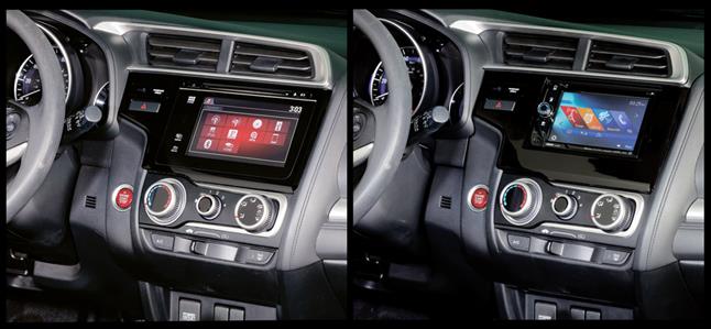 Before and after of Alex's Honda Fit